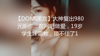 【DOMI黑宫】大神复出980元新作，在网吧做爱，19岁学生妹调教，顶不住了1