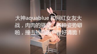 大神aquablue 和网红女友大战，肉肉的骚货，各种姿势噼啪，撞击抽插的声音好清脆！