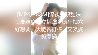 [MP4/788M]深夜兼职甜妹，高难度倒立插嘴，疯狂扣穴好想要，大肥臀打桩，交叉姿势爆操