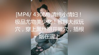 [MP4/ 430M] 清纯小情妇！极品尤物美少女！被胖大叔玩穴，穿上黑丝掰开嫩穴，插根烟在逼上